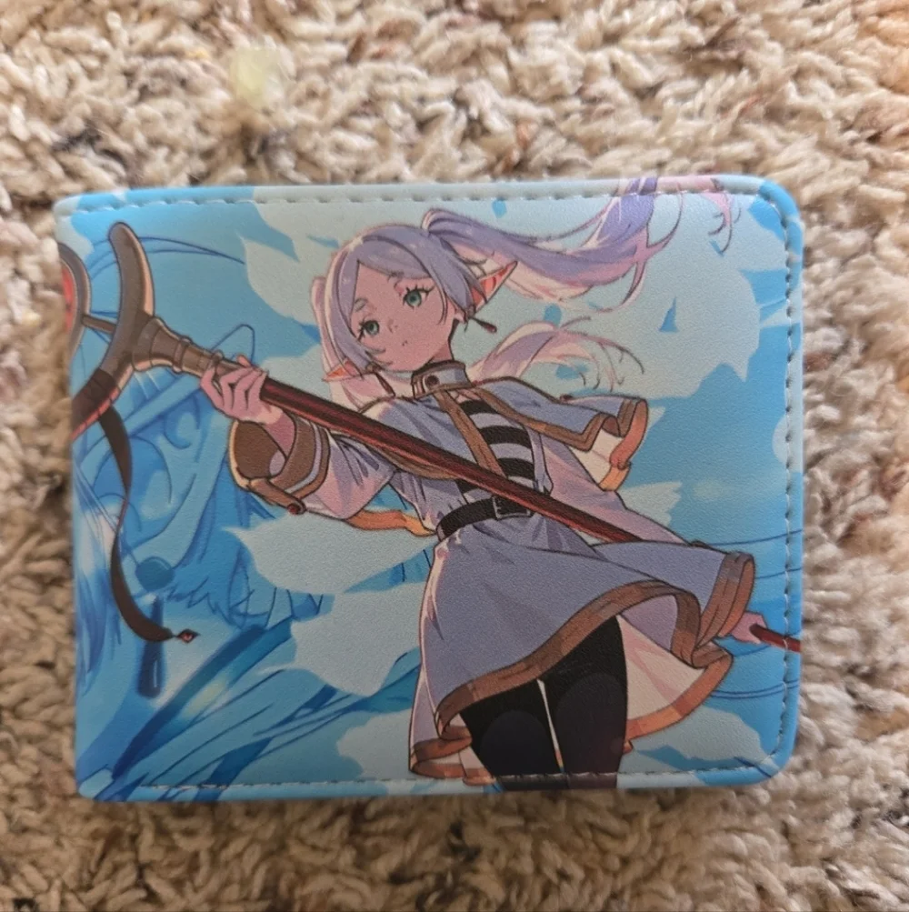 New frieren beyond journeys end anime manga leather wallet